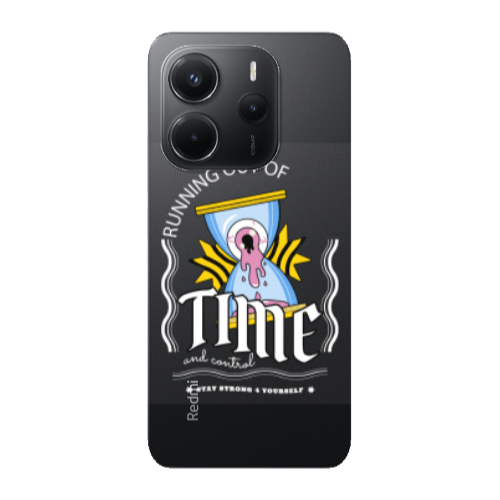 Xiaomi Redmi Note 14 Running out of time Transparent Silicone TPU Θήκη