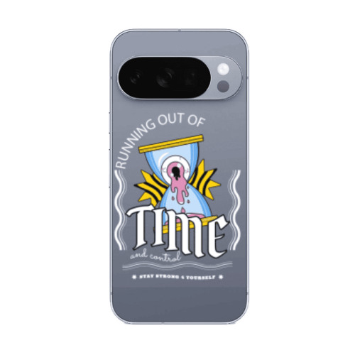 Google Pixel 10 Pro Running out of time Transparent Silicone TPU Θήκη