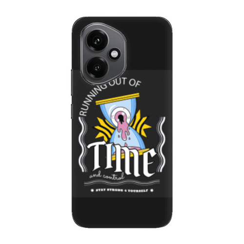 Honor Magic 400 Running out of time Black Colored Silicone TPU Θήκη