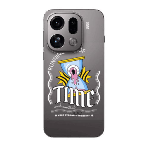 Oppo Find X9 Pro Running out of time Transparent Silicone TPU Θήκη