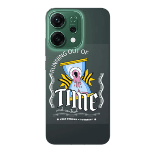 Oppo RENO 14 Running out of time Transparent Silicone TPU Θήκη
