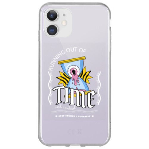 Apple iPhone 12 Running out of time Transparent Silicone TPU Θήκη