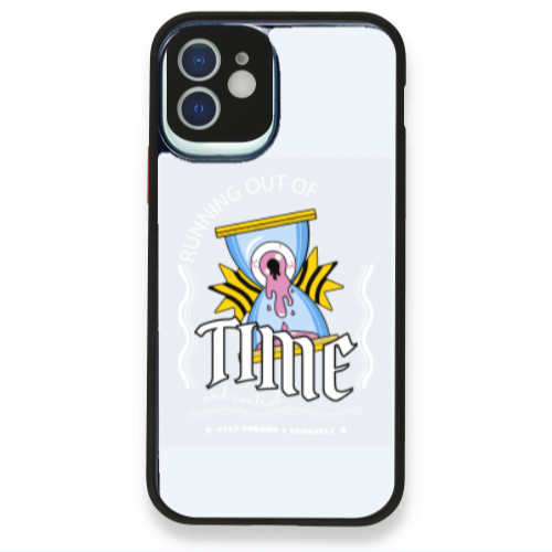 Apple iPhone 12 Running out of time Black Glossy Θήκη
