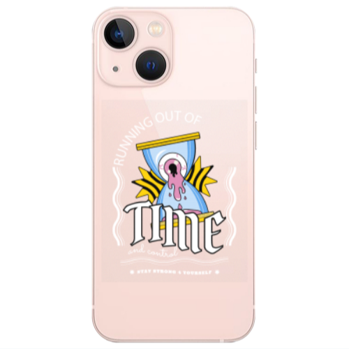 Apple iPhone 13 Running out of time Transparent Silicone TPU Θήκη