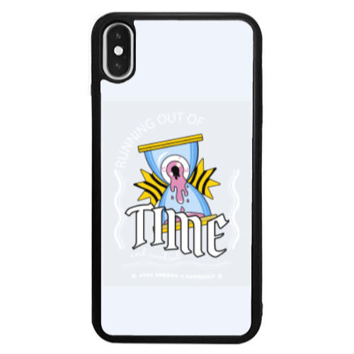 Apple iPhone X Running out of time Black Glossy Θήκη