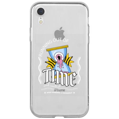 Apple iPhone Xr Running out of time Transparent Silicone TPU Θήκη