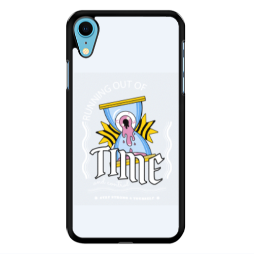 Apple iPhone Xr Running out of time Black Glossy Θήκη
