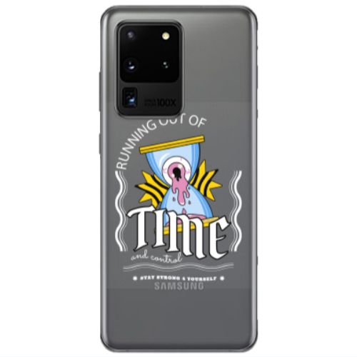Samsung S20 Ultra Running out of time Transparent Silicone TPU Θήκη