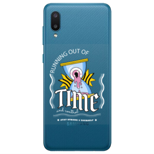Samsung A02 Running out of time Transparent Silicone TPU Θήκη