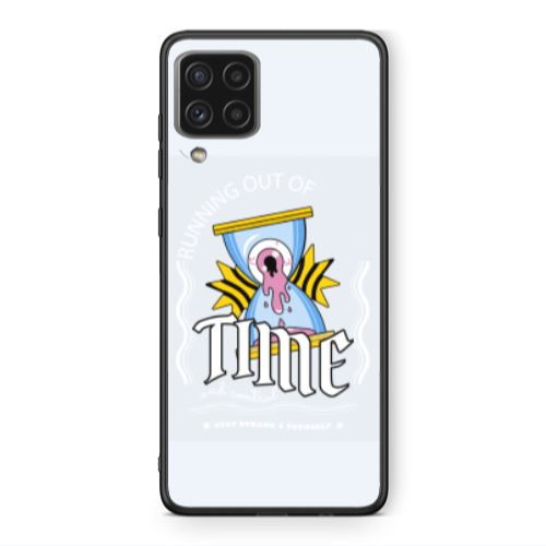Samsung A22 4G Running out of time Black Glossy Θήκη
