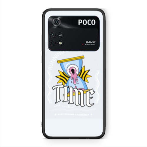 Xiaomi Poco M4 Pro 4G Running out of time Black Glossy Θήκη