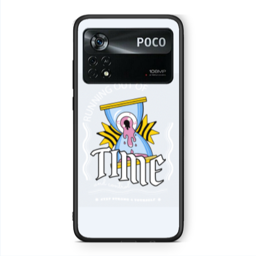 Xiaomi Poco X4 Pro Running out of time Black Glossy Θήκη