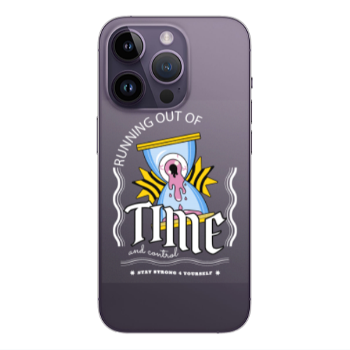 Apple iPhone 14 Pro  Running out of time Transparent Silicone TPU Θήκη