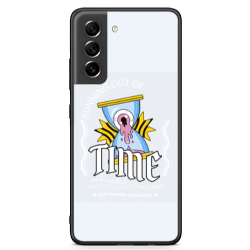 Samsung S21 FE Running out of time Black Glossy Θήκη