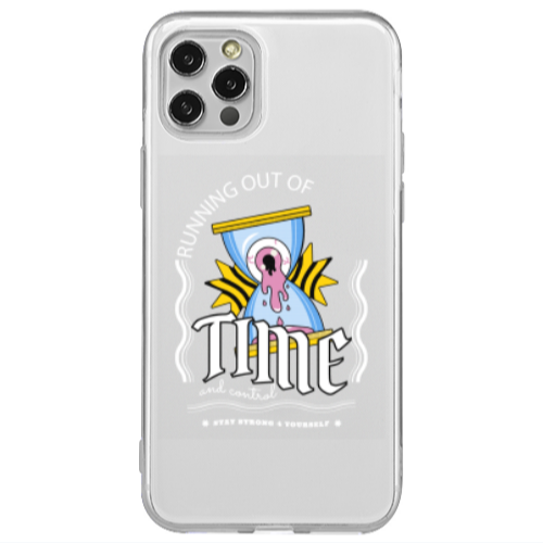 Apple iPhone 12 Pro Running out of time Transparent Silicone TPU Θήκη