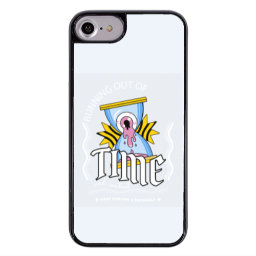 Apple iPhone 7 Running out of time Black Glossy Θήκη