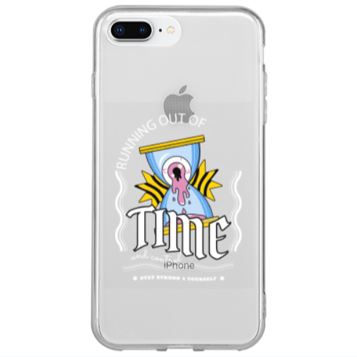 Apple iPhone 7 Plus Running out of time Transparent Silicone TPU Θήκη