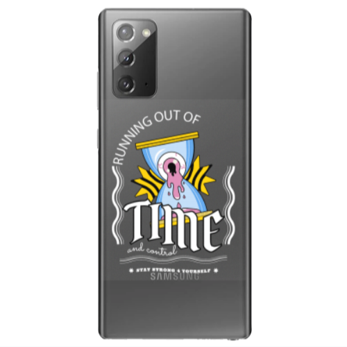 Samsung Note 20 Running out of time Transparent Silicone TPU Θήκη