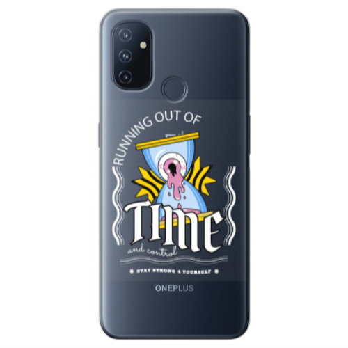 Oneplus Nord 100 Running out of time Transparent Silicone TPU Θήκη