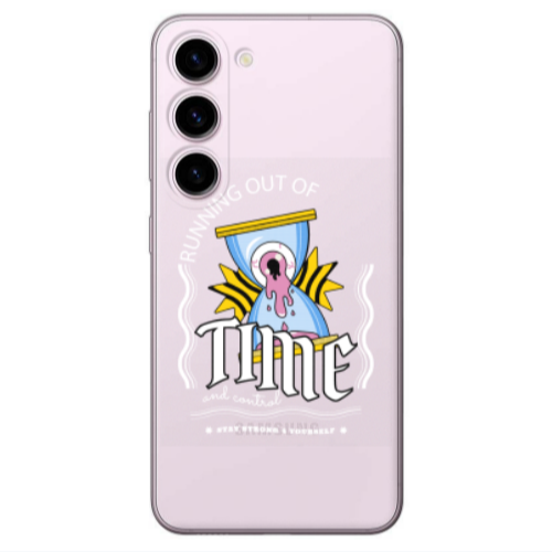 Samsung S23 Running out of time Transparent Silicone TPU Θήκη