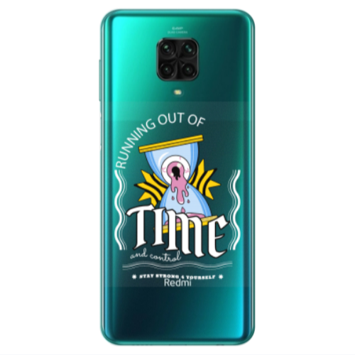 Xiaomi Redmi Note 9S Running out of time Transparent Silicone TPU Θήκη