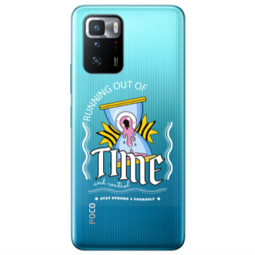 Xiaomi Poco X3 GT Running out of time Transparent Silicone TPU Θήκη