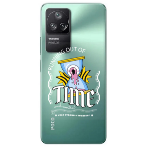 Xiaomi Poco F4 Running out of time Transparent Silicone TPU Θήκη