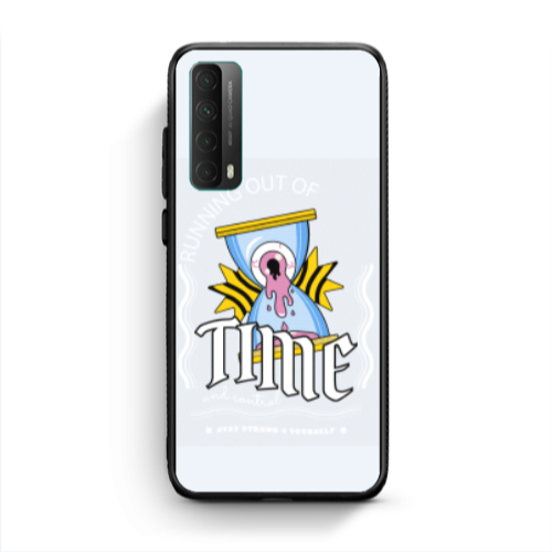 Huawei P Smart 2021 Running out of time Black Glossy Θήκη