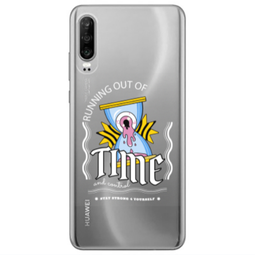 Huawei P30 Running out of time Transparent Silicone TPU Θήκη