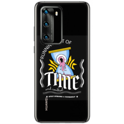 Huawei P40 Running out of time Transparent Silicone TPU Θήκη