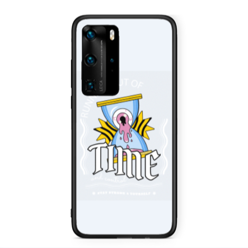 Huawei P40 Pro Running out of time Black Glossy Θήκη