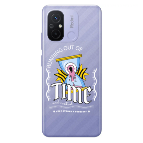 Xiaomi Redmi 12C Running out of time Transparent Silicone TPU Θήκη