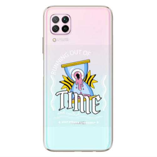 Huawei P40 Lite Running out of time Transparent Silicone TPU Θήκη