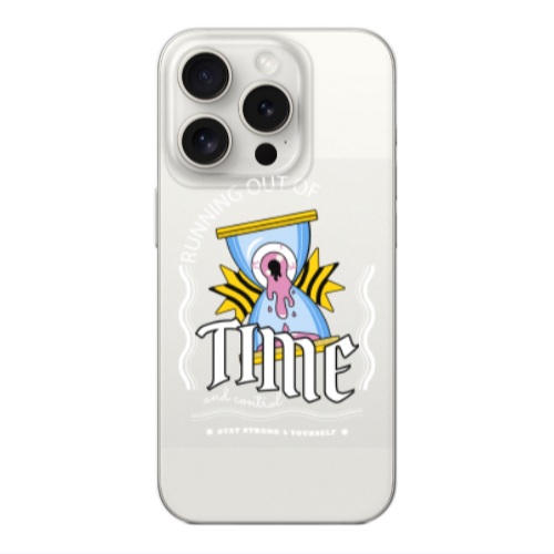 Apple iPhone 15 Pro Running out of time Transparent Silicone TPU Θήκη