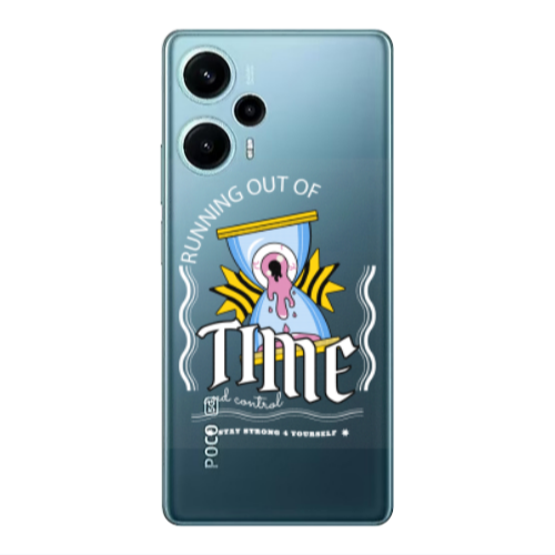 Xiaomi Poco F5 Running out of time Transparent Silicone TPU Θήκη