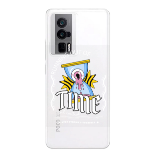 Xiaomi Poco F5 Pro Running out of time Transparent Silicone TPU Θήκη