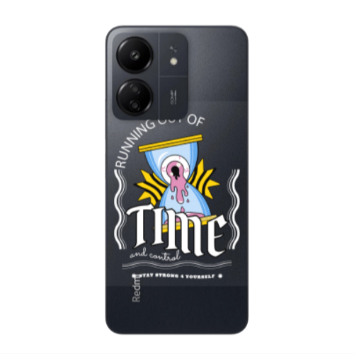 Xiaomi Redmi 13C Running out of time Transparent Silicone TPU Θήκη
