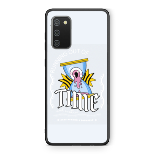Samsung A02s Running out of time Black Glossy Θήκη