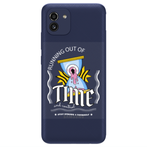 Samsung A03 Running out of time Transparent Silicone TPU Θήκη