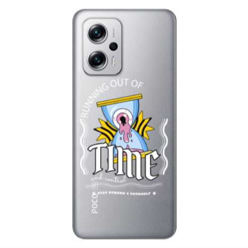 Xiaomi Poco X4 GT Running out of time Transparent Silicone TPU Θήκη