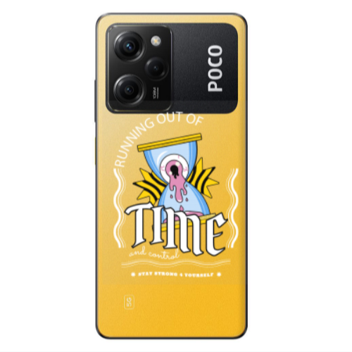 Xiaomi Poco X5 Pro Running out of time Transparent Silicone TPU Θήκη