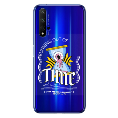 Huawei Nova 5 T Running out of time Transparent Silicone TPU Θήκη