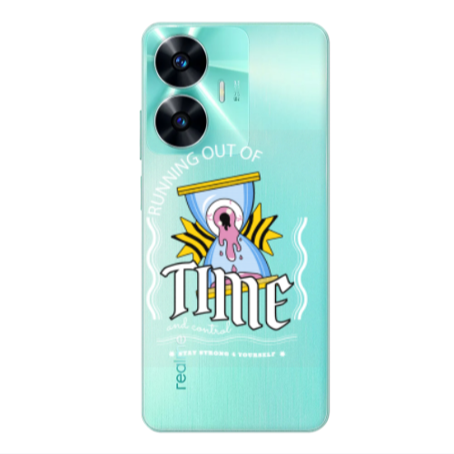 Realme C55 Running out of time Transparent Silicone TPU Θήκη