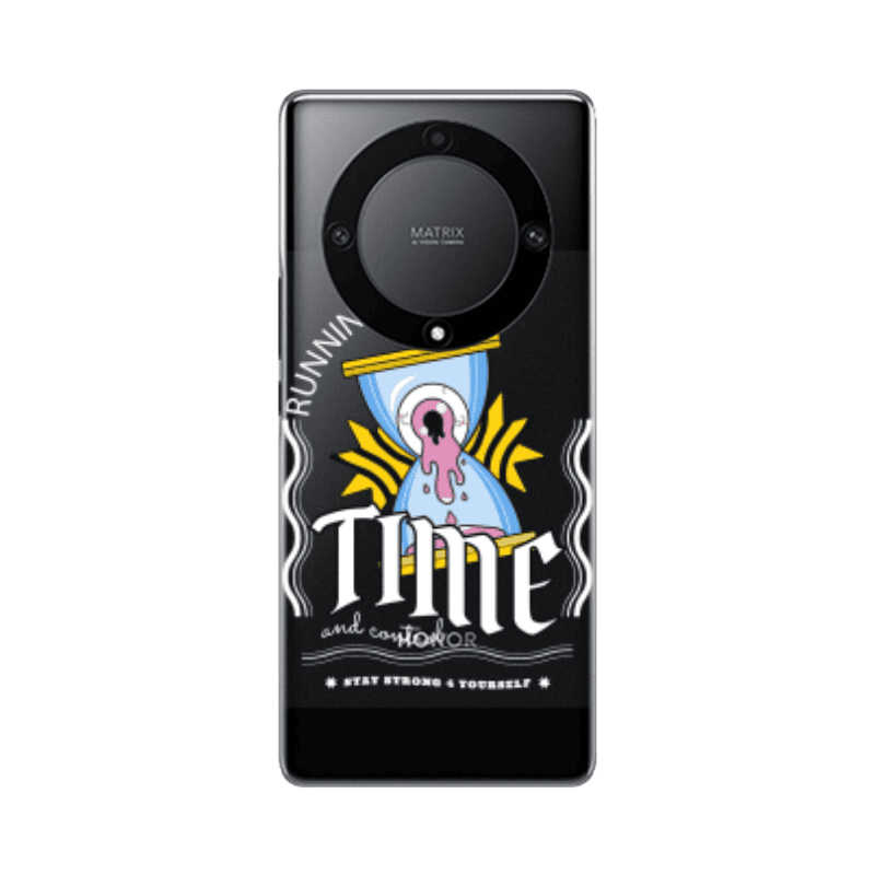 Honor Magic5 Lite 5G Running out of time Transparent Silicone TPU Θήκη