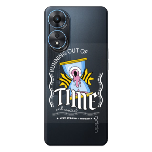 Oppo A 98 Running out of time Transparent Silicone TPU Θήκη