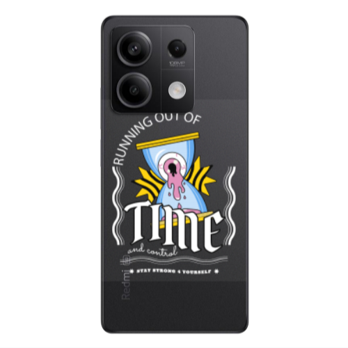 Xiaomi Redmi Note 13 5G Running out of time Transparent Silicone TPU Θήκη