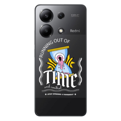 Xiaomi Redmi Note 13 4G Running out of time Transparent Silicone TPU Θήκη