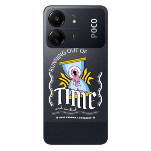 Xiaomi Poco C65 Running out of time Transparent Silicone TPU Θήκη