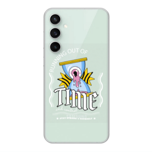 Samsung S24 Running out of time Transparent Silicone TPU Θήκη
