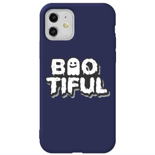 Apple iPhone 11  Baotiful Dark blue Colored Silicone TPU Θήκη